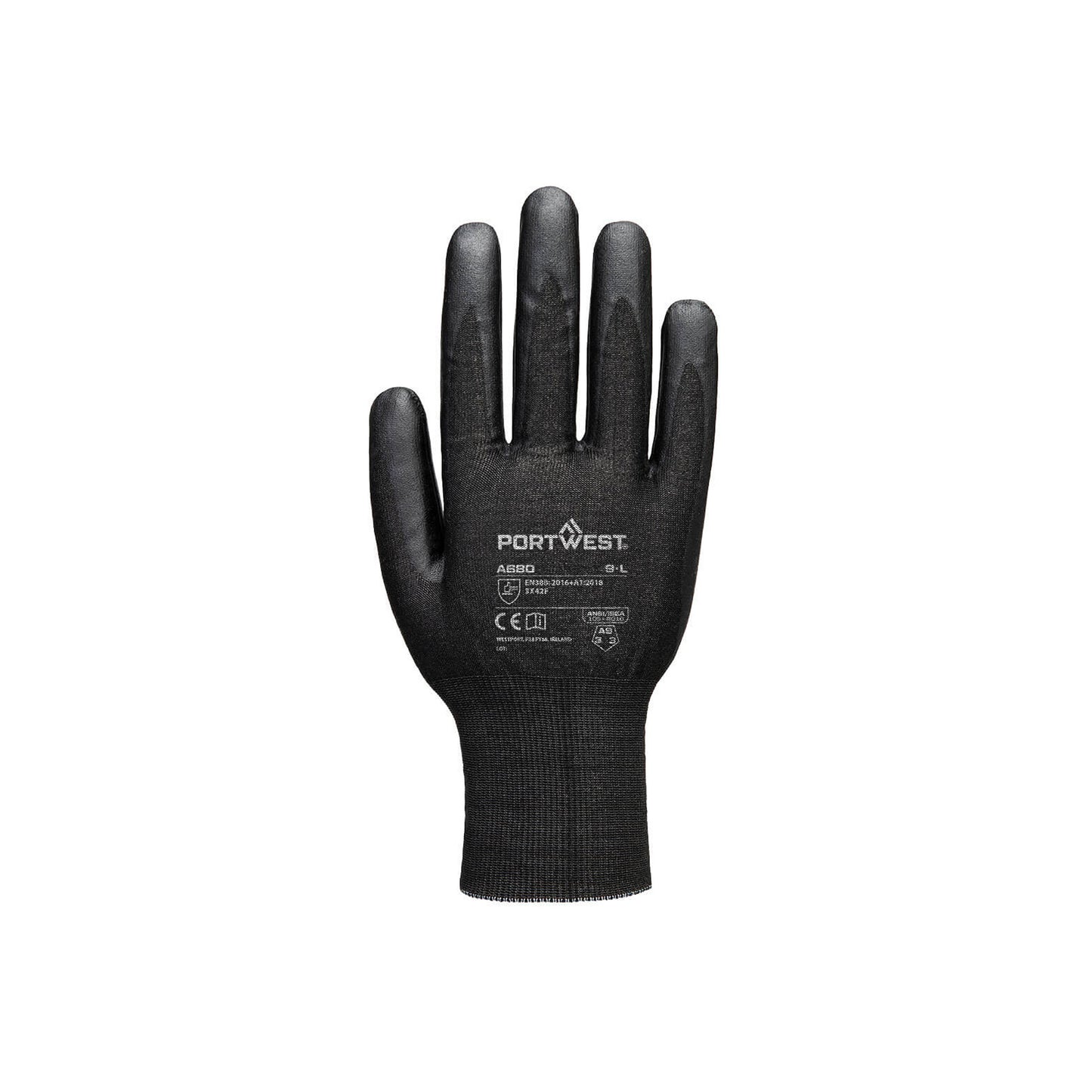 Portwest Cut F21 Nitrile Tungsten A9 Gloves - Black - A680