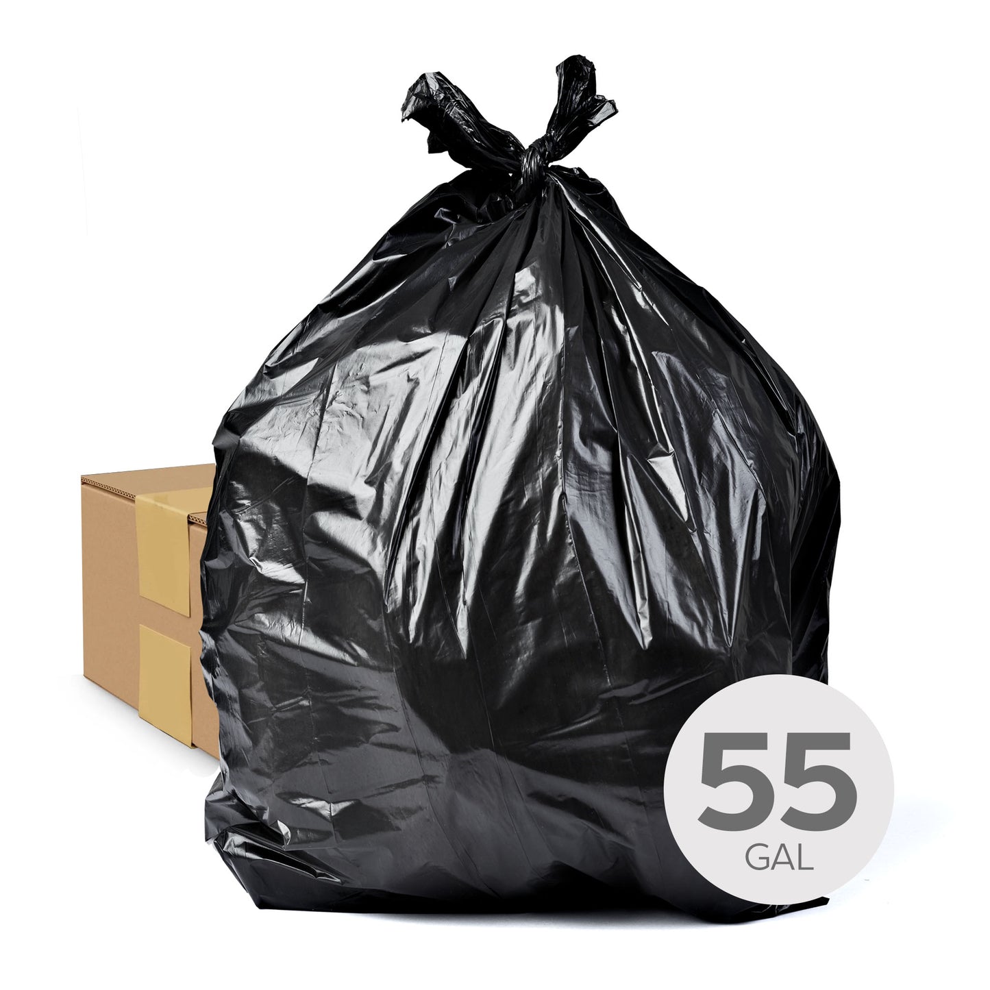 Garbage Bags - 55 Gal - 3 Mil - Box Of 100