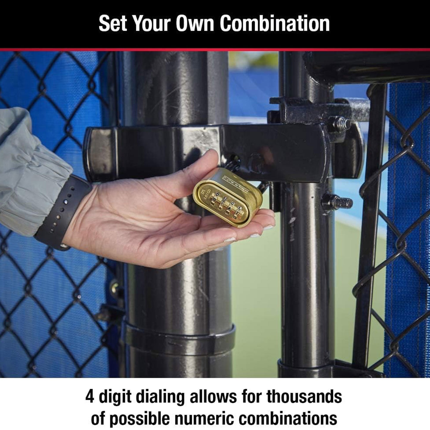 Masterlock Combination Padlock - 2-1/4 in. Long Shackle