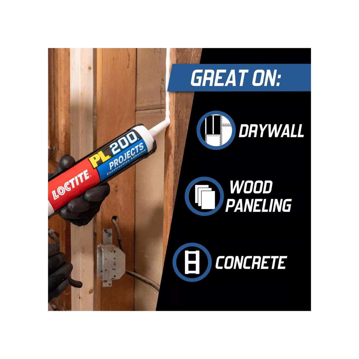 Locktite PL 200 Projects Construction Adhesive - 10 Oz.