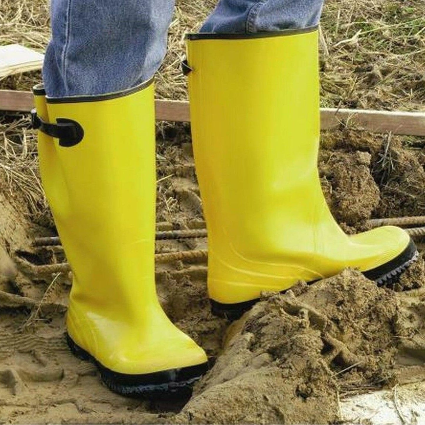 Yellow Slush Boots - Size 15