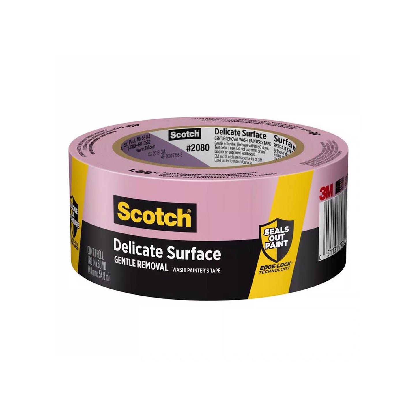 3M Scotch Purple Medium Strength Painter's Tape -1.88 in. x 60 yd
