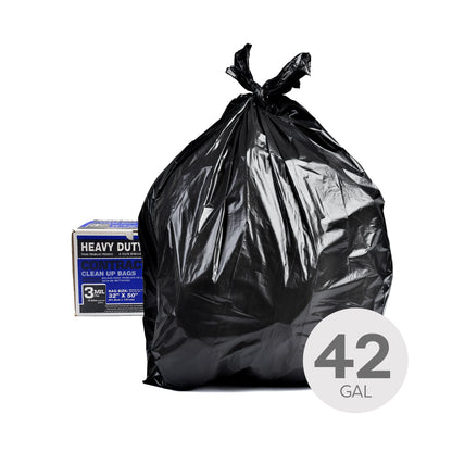 Garbage Bags - 42 Gal - 3 Mil - Box Of 100