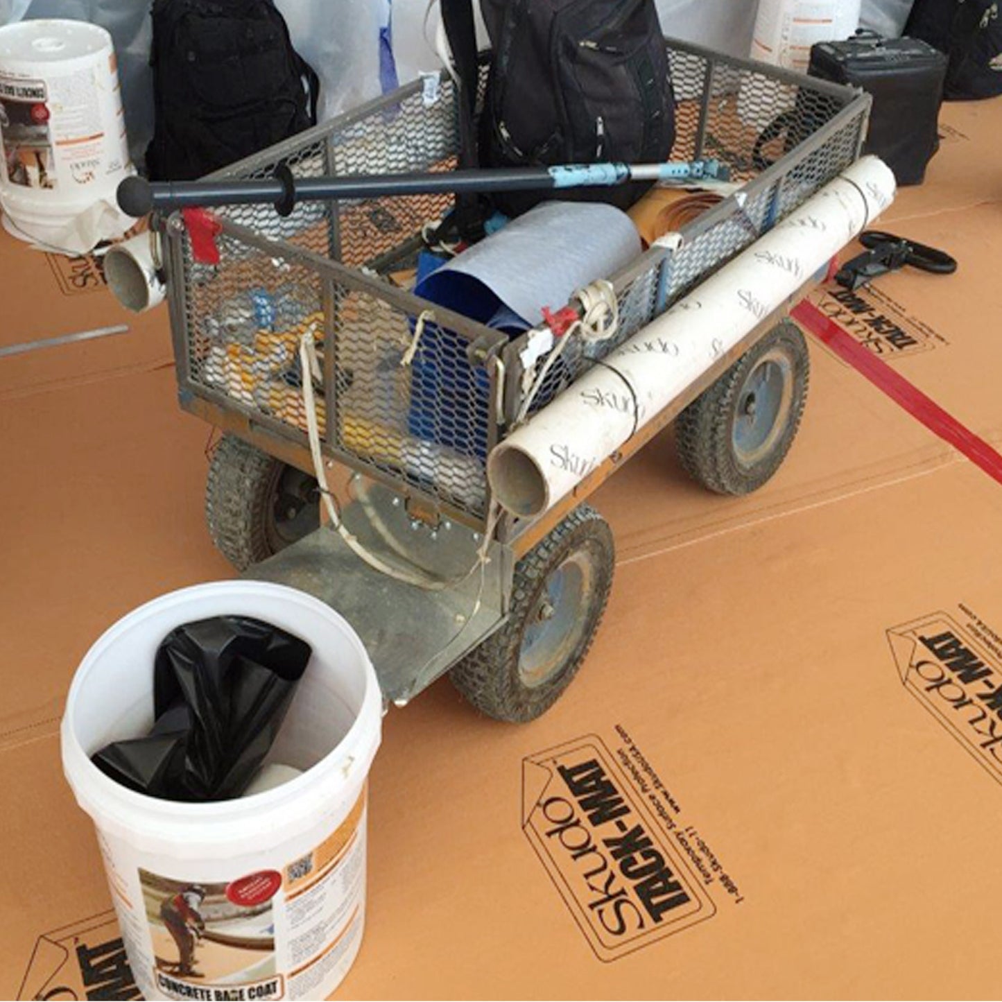 Skudo Tack-Mat Self-Stick Protective Floor Covering