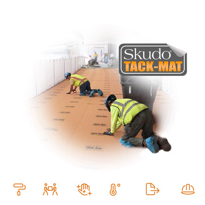 Skudo Tack-Mat Self-Stick Protective Floor Covering