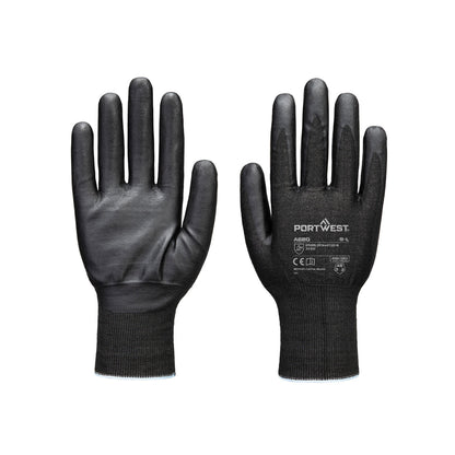 Portwest Cut F21 Nitrile Tungsten A9 Gloves - Black - A680