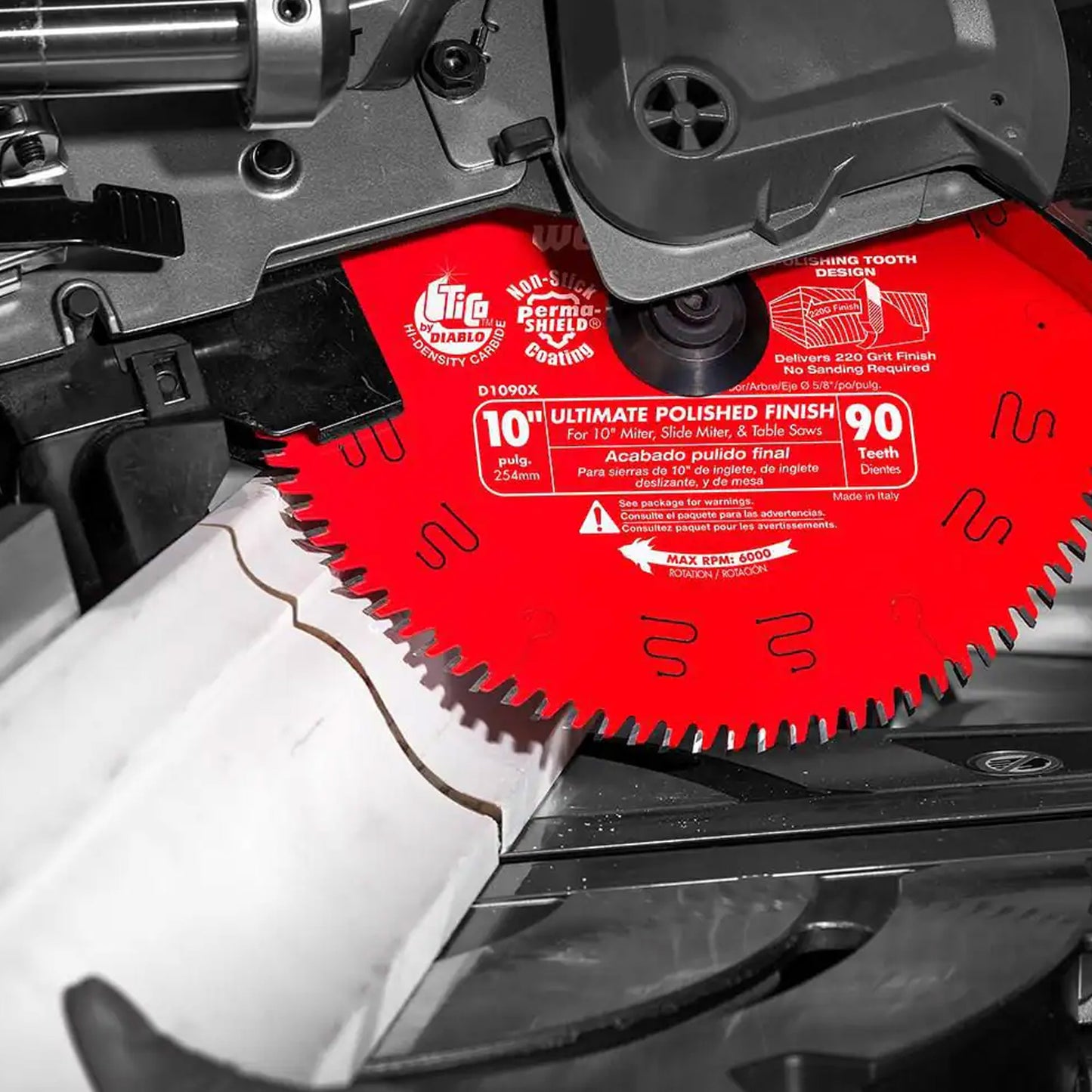 Diablo Ultimate Polished Finish Saw Blade for Wood - 10 in. x 90-Tooth