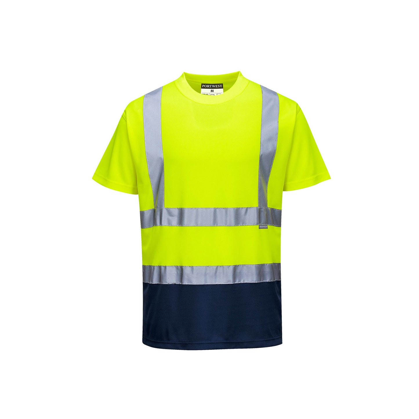 Portwest  Hi-Vis Contrast T-Shirt S/S - Yellow/Navy - S378