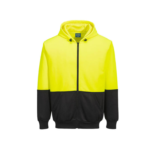 Portwest Hi-Vis Two-Tone Zip Hoodie - UB327