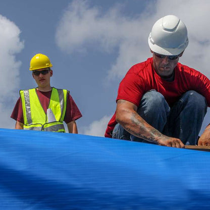 Blue Construction Tarp - 10 ft. x 10 ft.