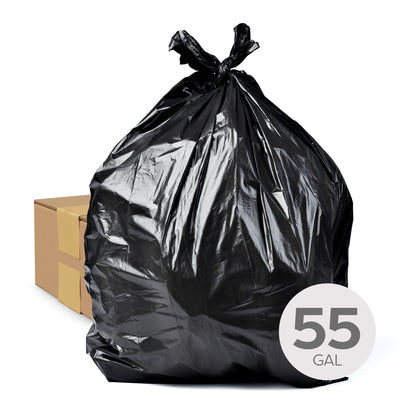 Garbage Bags - 55 Gal - 3 Mil - Box Of 100