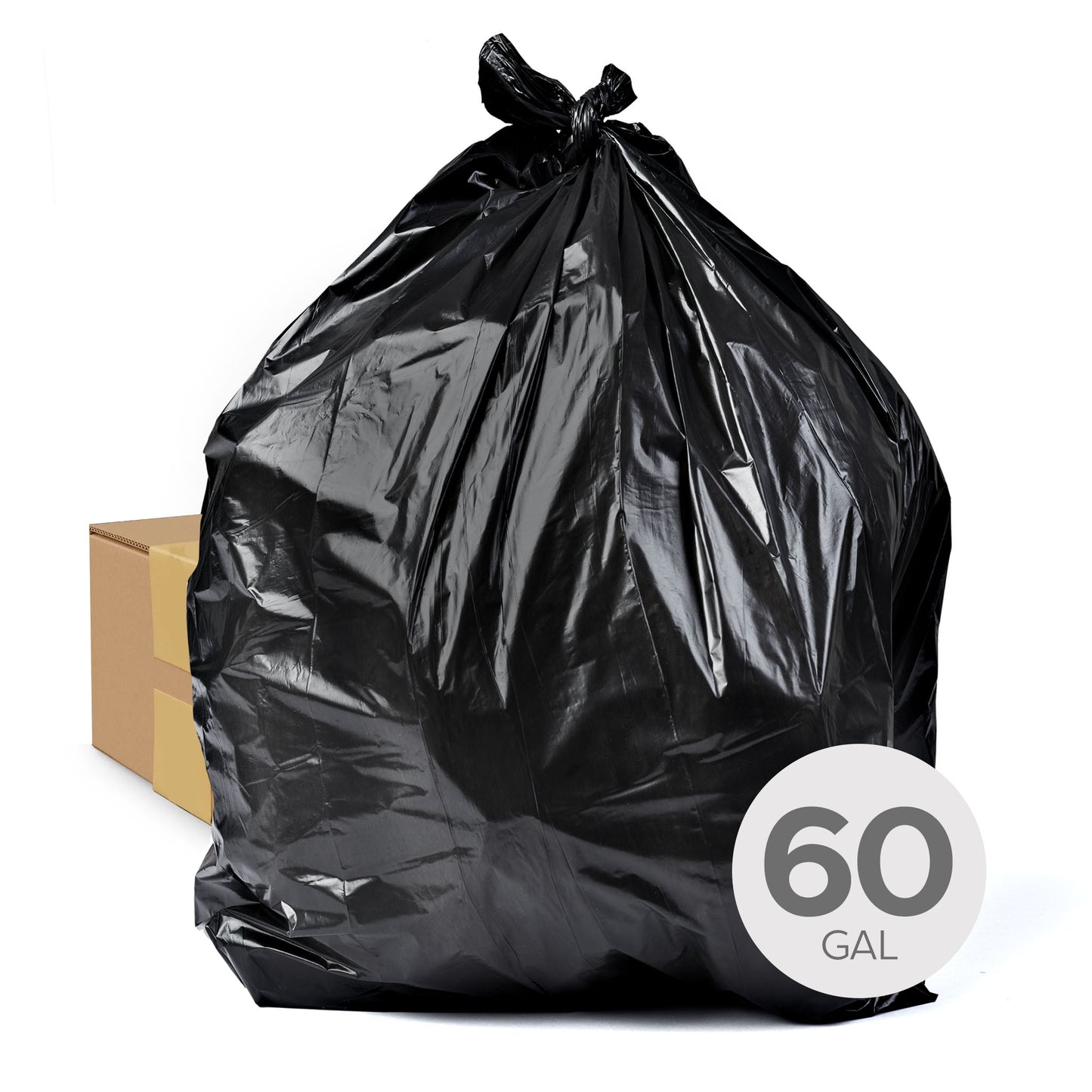Garbage Bags - 60 Gal - 3 Mil - Box Of 100