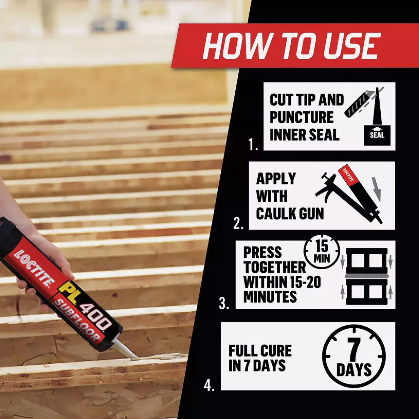 Locktite PL 400 Projects Construction Adhesive - 10 Oz.