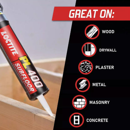 Locktite PL 400 Projects Construction Adhesive - 10 Oz.