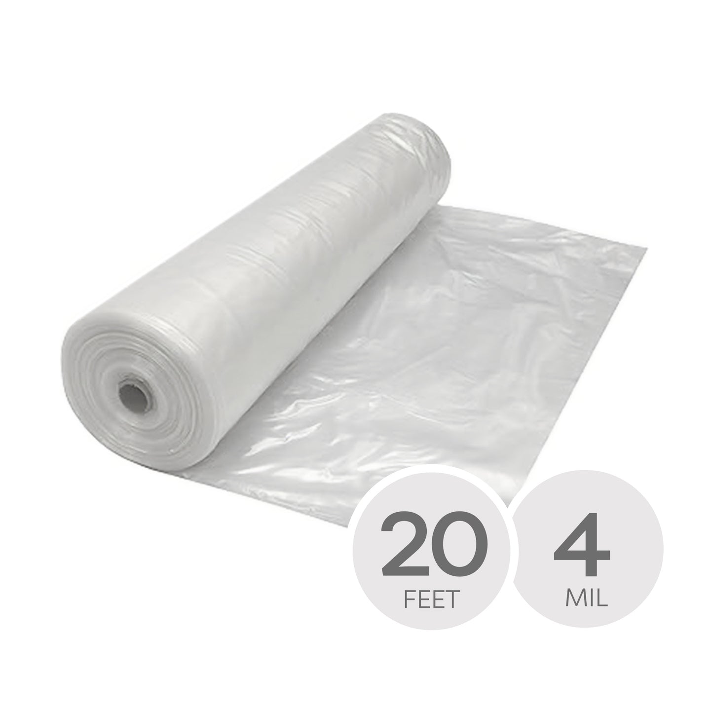Poly Sheeting 4 mil. - 20 ft. x 100 ft.
