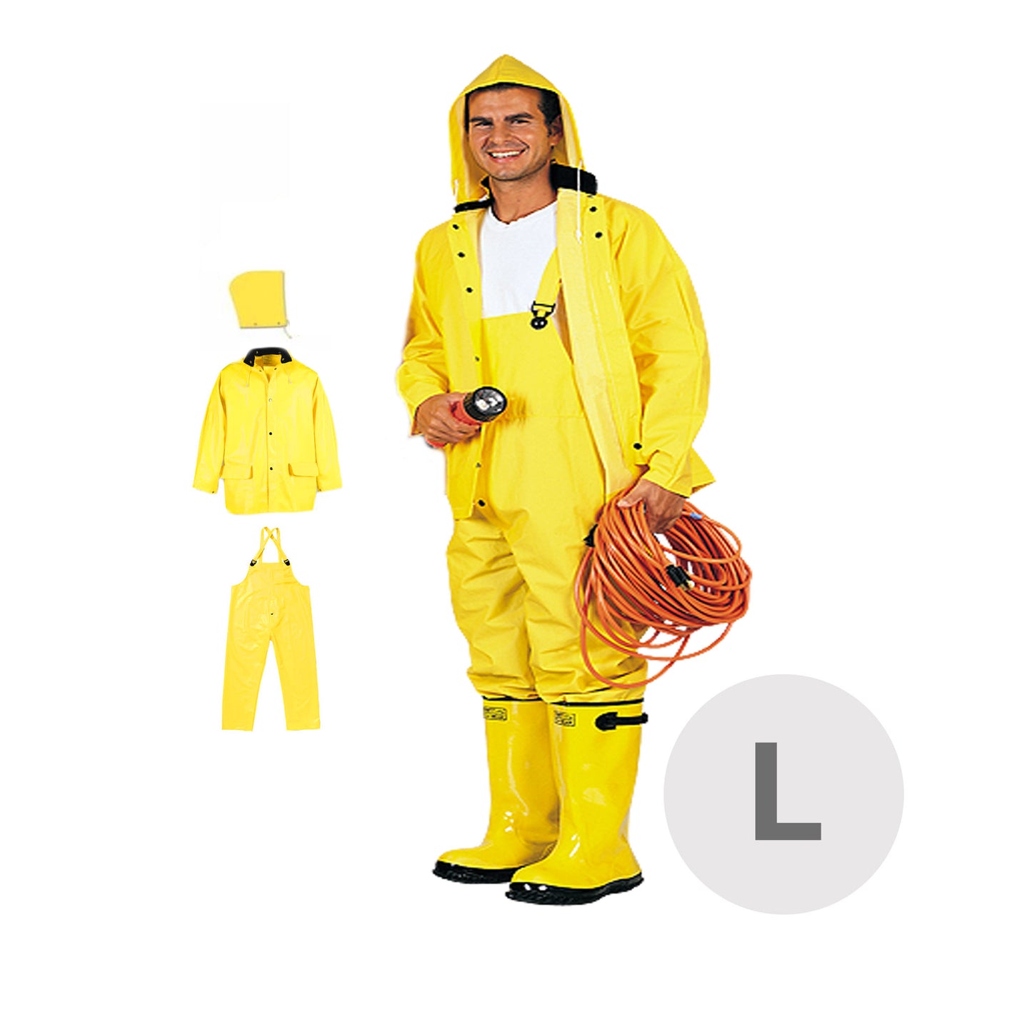 Rain Suit - 3 Pieces - Large