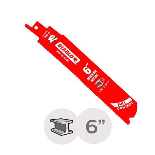 Sawzall Blade - 6 in. - Metal