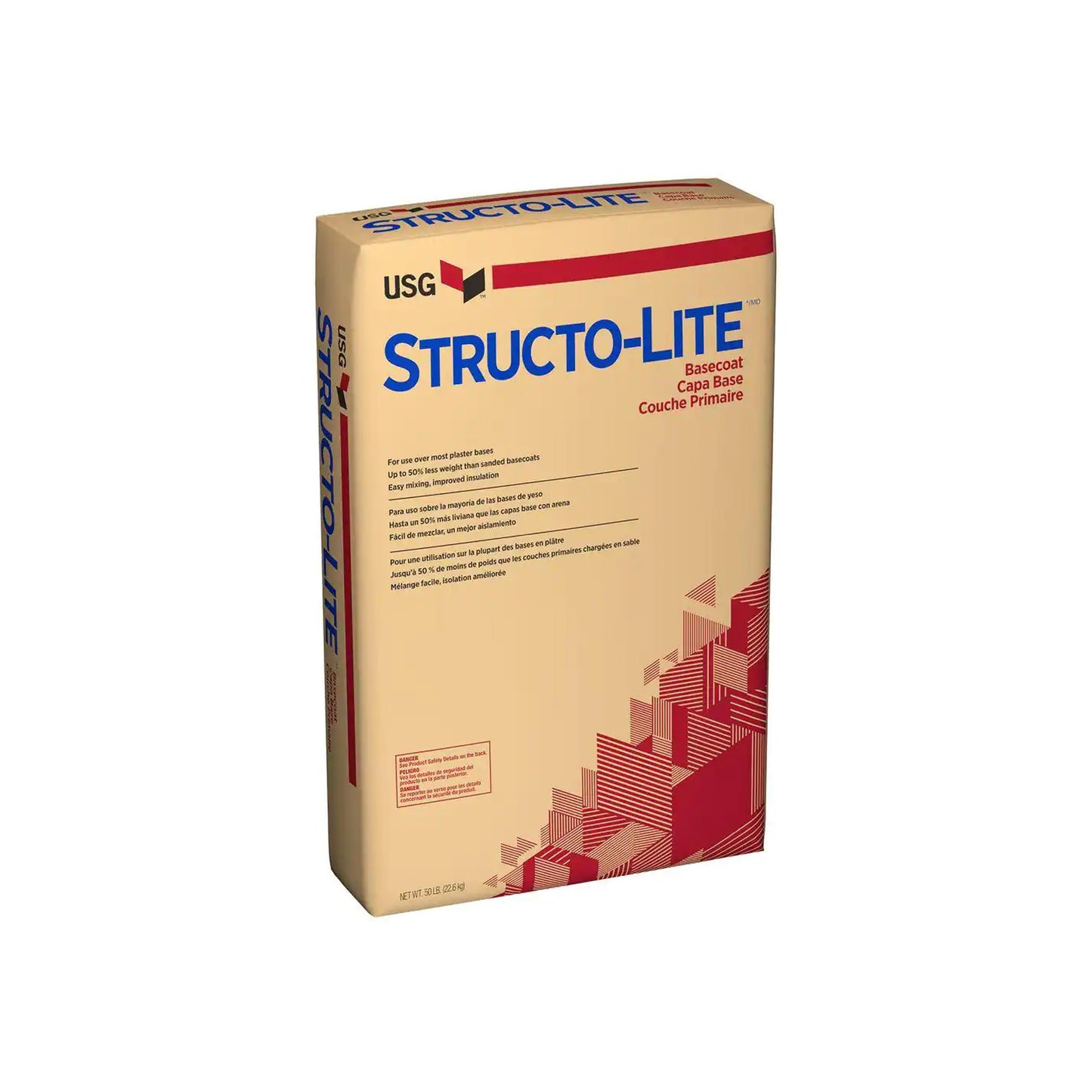 USG Structo-Lite Basecoat Plaster Powder - 50 lb