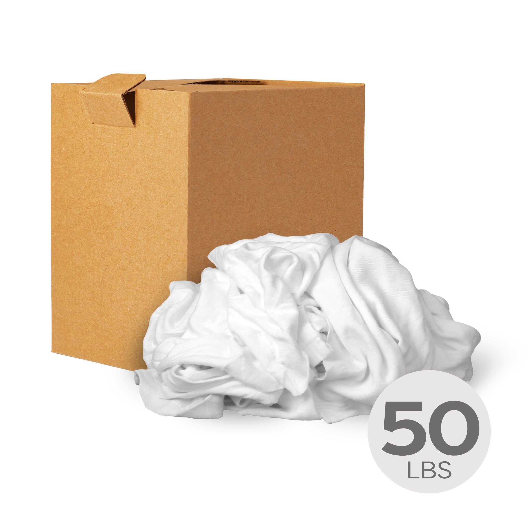 Empty Metal Rag White Rags - 50 lb Box – MCM Building Supplies